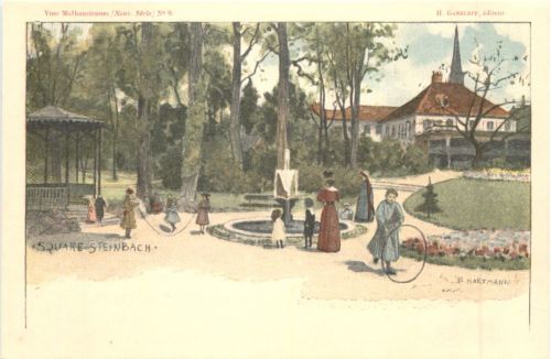 Mulhouse - Square Steinbach - Litho