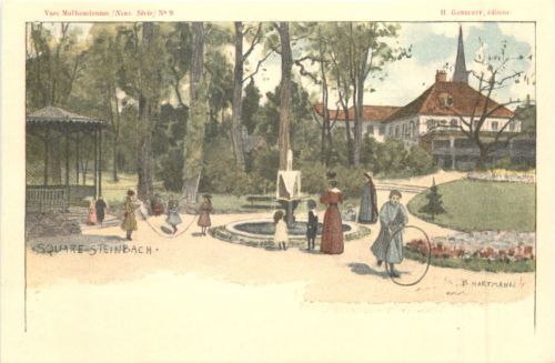 Mulhouse - Square Steinbach - Litho