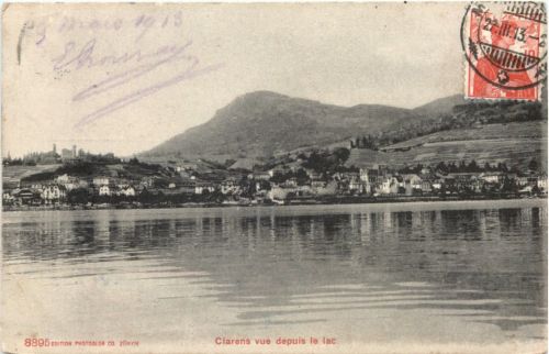 Clarens vue depuis le lac
