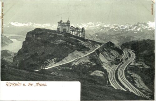 Rigikulm und die Alpen