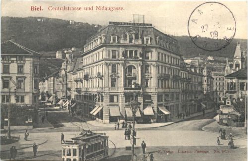 Biel - Centralstrasse und Nidaugasse