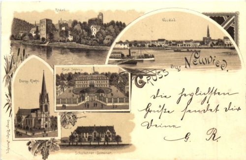Gruss aus Neuwied - Litho