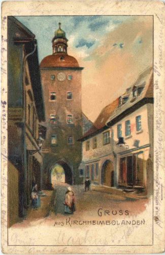 Gruss aus Kirchheimbolanden - Litho