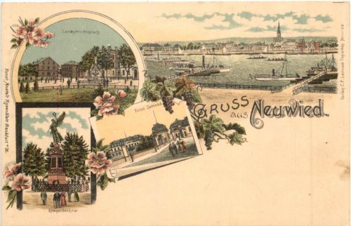 Gruss aus Neuwied - Litho