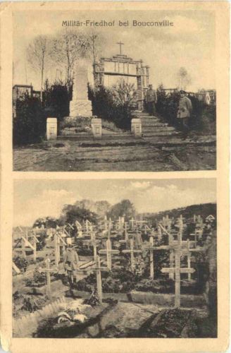 Militär Friedhof bei Bouconville - Feldpost