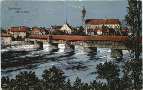 Säckingen - Künstler Ak Eugen Felle