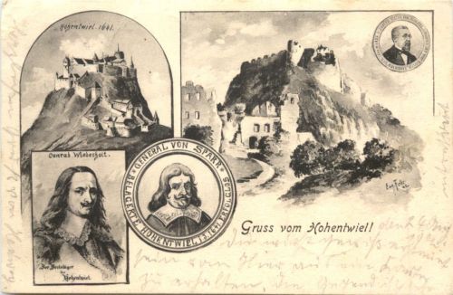 Gruss aus Hohentwiel - Künstler Ak Eugen Felle