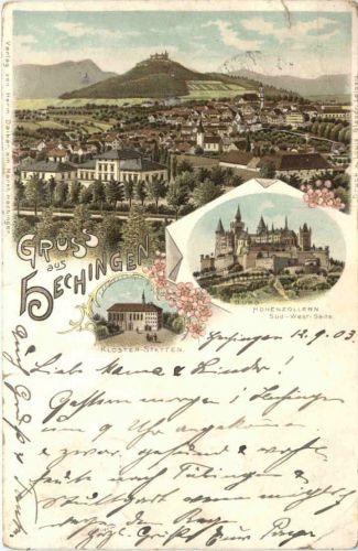 Gruss aus Hechingen - Litho