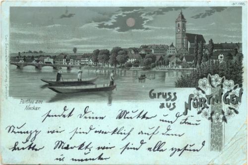 Gruss aus Nürtingen - Litho