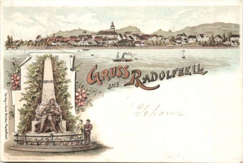 Gruss aus Radolfzell - Litho