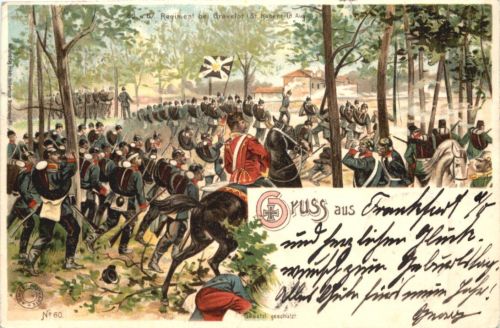 60. und 67. Regiment bei Gravelot