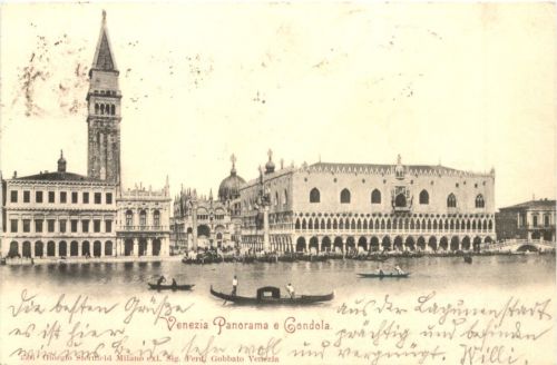 Venezia Panorma e Gondola