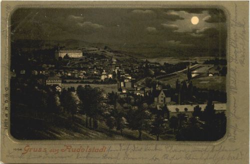 Gruss aus Rudolstadt - Litho