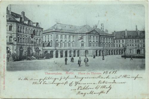 Metz - Theaterplatz - Litho