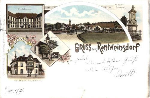 Gruss aus Rentweinsdorf - Litho