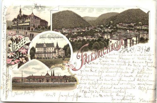 Gruss aus Friedrichroda - Litho 1897