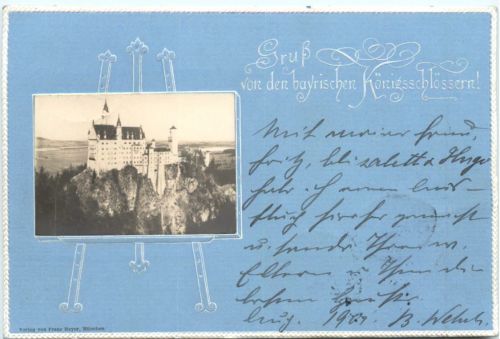 Neuschwanstein - Prägekarte