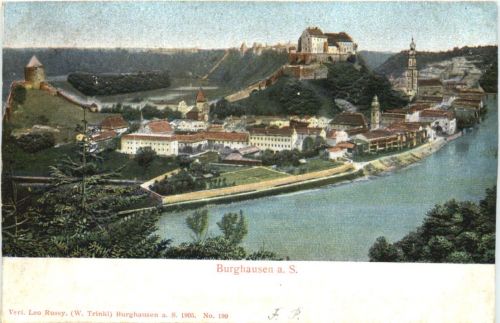 Burghausen - Reliefkarte