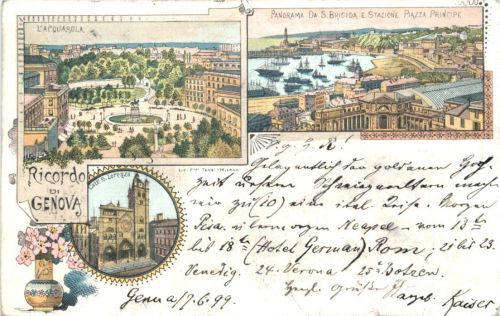 Ricordo di Genova - Litho