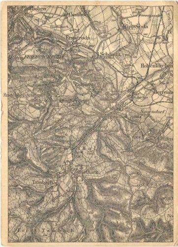 Georgenthal Tambach Dietharz - Landkarte