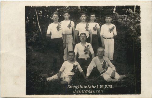 Jebenhausen - Kriegsturnfahrt 1918 - Göppingen