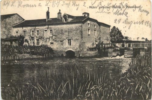 Mühl zwischen Mally & Abaucourt - Feldpost