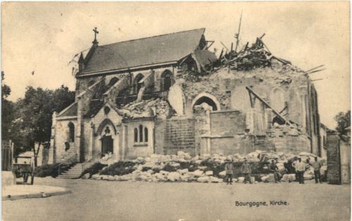 Bourgogne Kirche - Feldpost