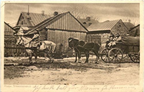 Pinsk - Strassenbild - Feldpost