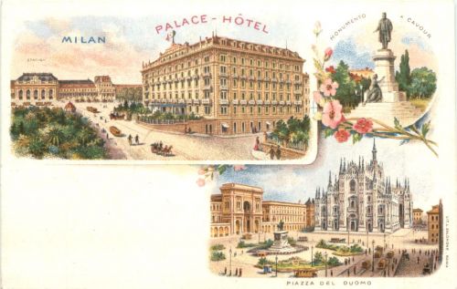 Milano - Palace Hotel - Litho