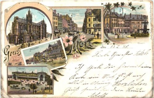 Gruss aus Metz - Litho