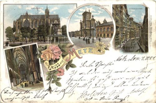 Gruss aus Metz - Litho