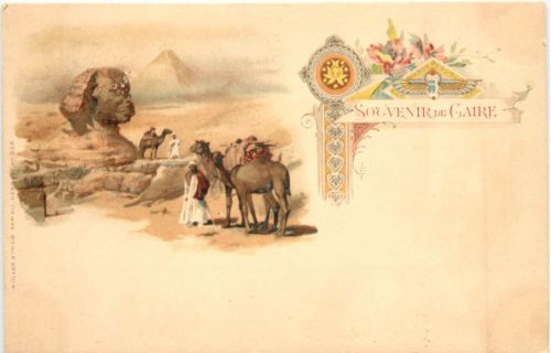 Souvenir de Caire - Litho