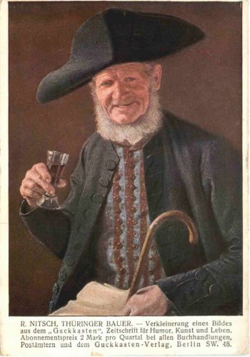 Künstler Ak R. Nitsch - Thüringer Bauer