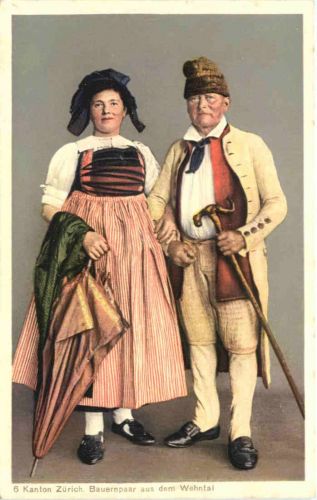 Kanton Zürich - BAuernpaar aus dem Wehntal