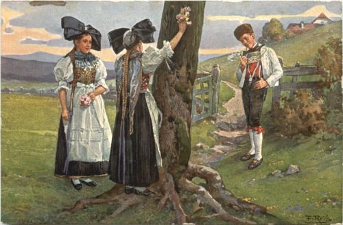 Künstler Ak Fr. Reiss - Schwarzwädler Leben