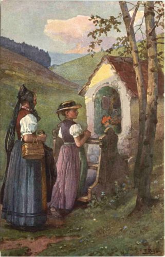 Künstler Ak Fr. Reiss - Schwarzwädler Leben