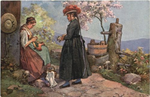 Künstler Ak Fr. Reiss - Schwarzwädler Leben