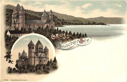 Gruss vom Laacher See - Litho