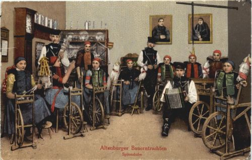 Altenbuger Bauerntrachten - Spinnstube