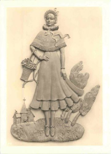 Künstler Ak Prof. Lauermann - Trachten Hochrelief Hannover