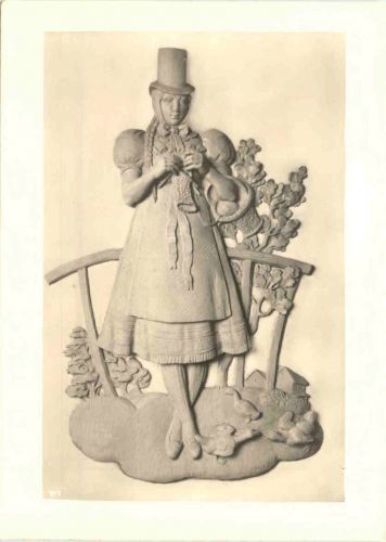 Künstler Ak Prof. Lauermann - Trachten Hochrelief Baden