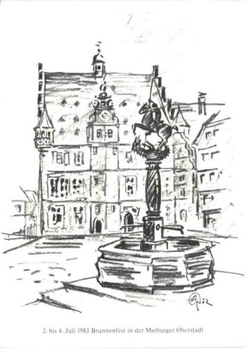 Marburg Lahn - St. Georgsbrunnen