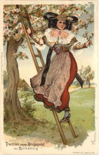 Trachten aus der Umgegend von Bückeburg - Litho
