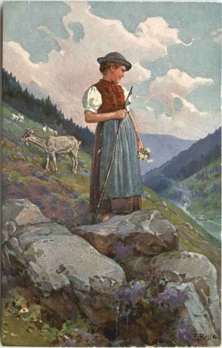 Künstler Ak Fr. Reiss - Schwarzwädler Leben