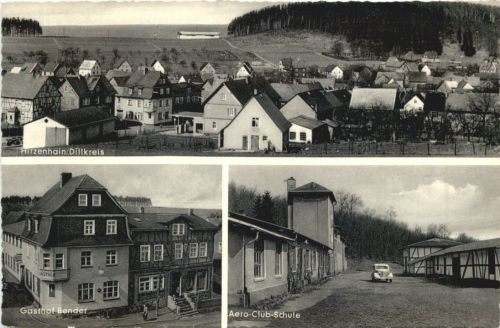 Hirzenhain Dillkreis - Gasthaus Bender - Aero Club Schule - Eschenburg