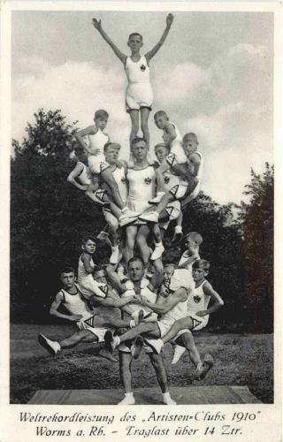 Worms - Weltrekordleistung des Artisteen Clubs 1910