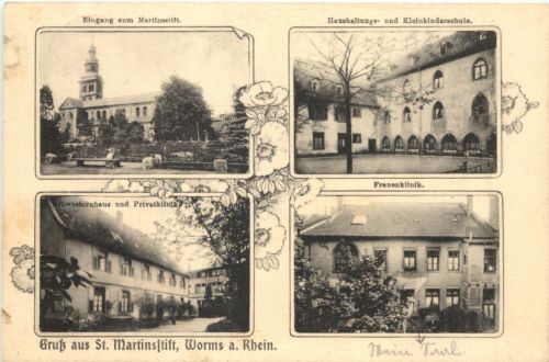 Worms - Gruss aus St. Marienstift - Feldpost