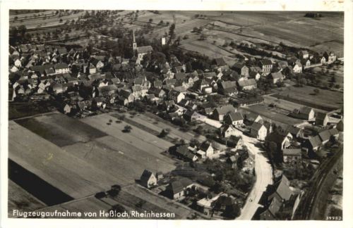Flugzeugaufnahme von Hessloch Rheinhessen