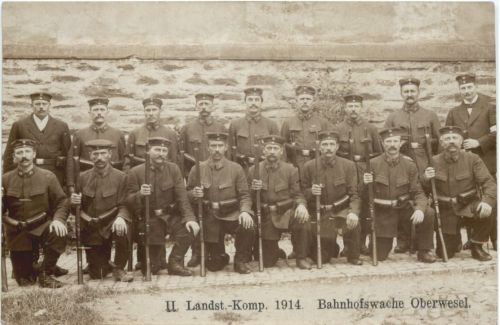 Bahnhofswache Oberwesel - II. Landst.-Komp. 1914