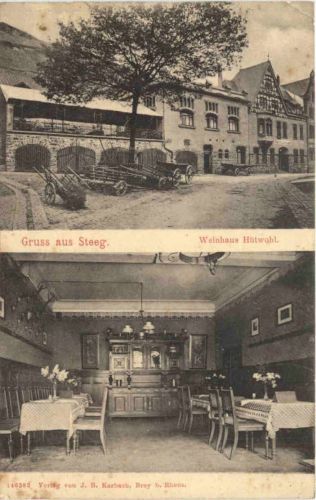 Gruss aus Steeg - Weinhaus Hütwohl - Bacharach